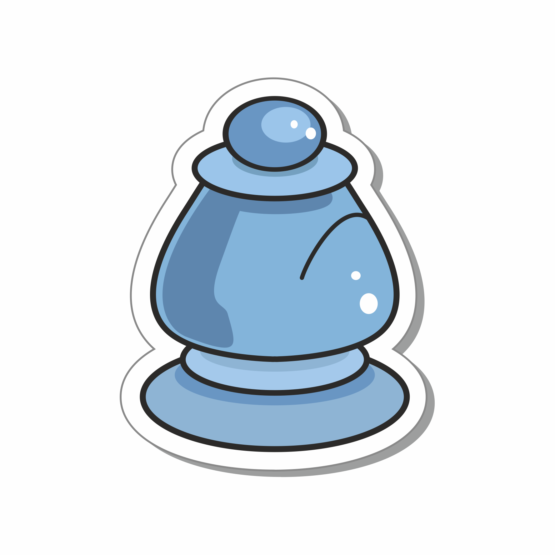 WachVerlag Kinder Magnet Schachfigur Läufer Bishop Blau Himmelblau für Demobrett oder als Kühlschrankmagnet 10020B-L WachVerlag Kinder Magnet Schachfigur Läufer Bishop Blau Himmelblau für Demobrett oder als Kühlschrankmagnet 10020B-L