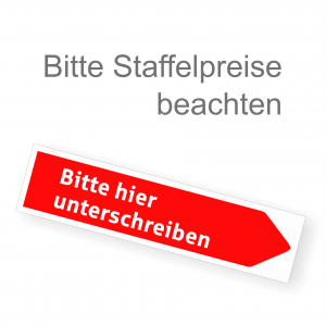 WachVerlag Unterschriftspfeil rechts Bitte hier unterschreiben