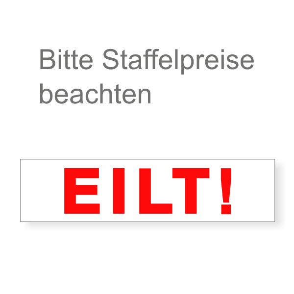 WachVerlag Sparkassen Hinweisaufkleber EILT 05050AL WachVerlag Sparkassen Hinweisaufkleber EILT 05050AL