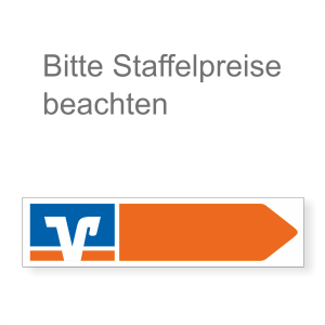 WachVerlag VR-Bank Hinweisaufkleber rechts BLANKO 03010R