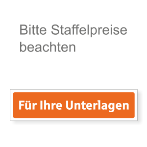 WachVerlag VR-Bank Hinweisaufkleber links „Für Ihre Unterlagen“ 03060