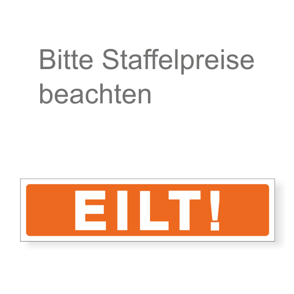 WachVerlag VR-Bank Hinweisaufkleber links „EILT“ 03062 WachVerlag VR-Bank Hinweisaufkleber links „EILT“ 03062